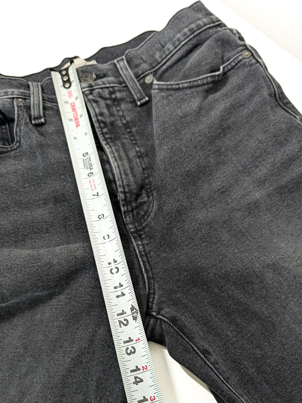 Madewell, The Perfect Vintage Jean, Faded Black Wash, Size 29, Straight Leg - Picture 4 of 16